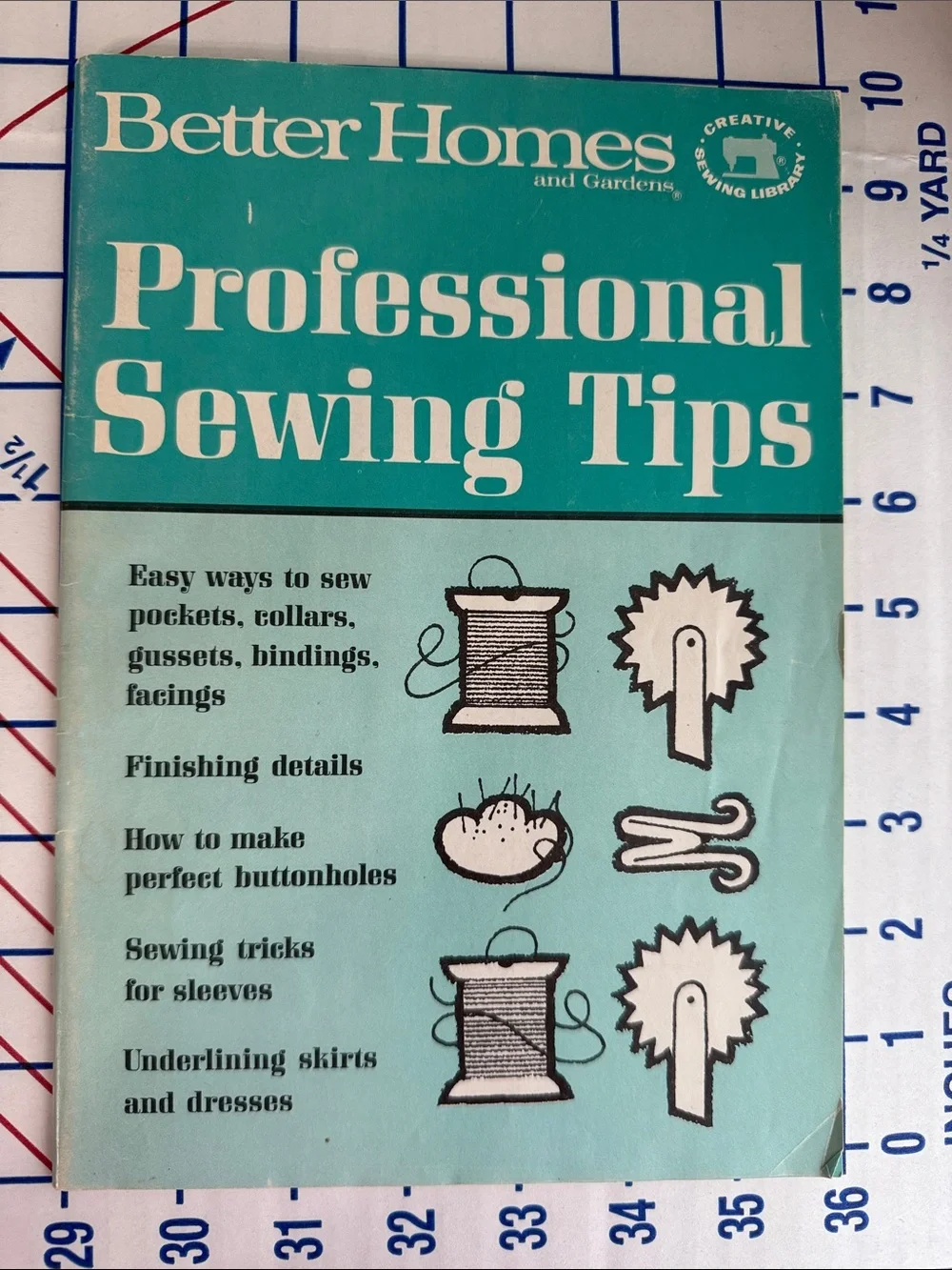 Vintage Better Homes & Gardens Professional Sewing Tips Book Creative Sewing